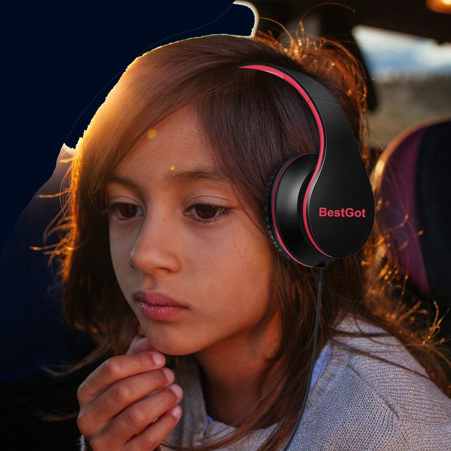 Kids Bluetooth Headphones BT6002 Wireless Headphones for Kids Children Adults for School Foldable Headset for 18 Hours for Pc/Phone/Tablets/Tv (Black/Blue) Kids Bluetooth Headphones BT6002 Wireless Headphones for Kids Children Adults for School Foldable Headset for 18 Hours for Pc/Phone/Tablets/Tv (Black/Blue)